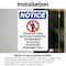 Signmission Detention Pond No Sign With Symbol, 7 in W x Rectangle, Vinyl Decal OS-2PACK-NS-D-710-V-10980 - alternate 5